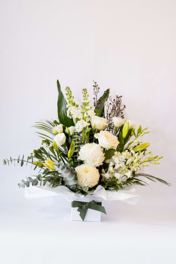 Seasonal White Arrangement