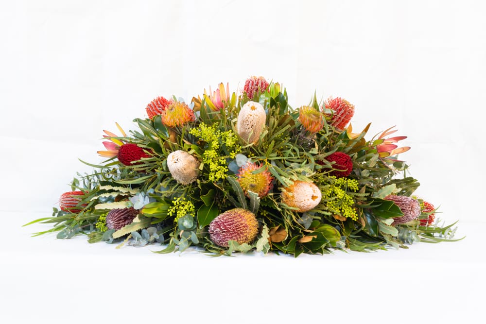 Mixed Wildflower Casket Spray 